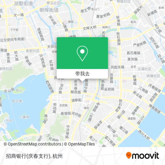 招商银行(庆春支行)地图