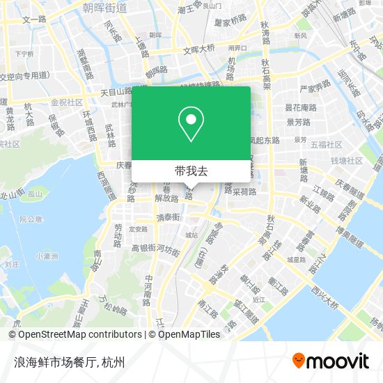 浪海鲜市场餐厅地图