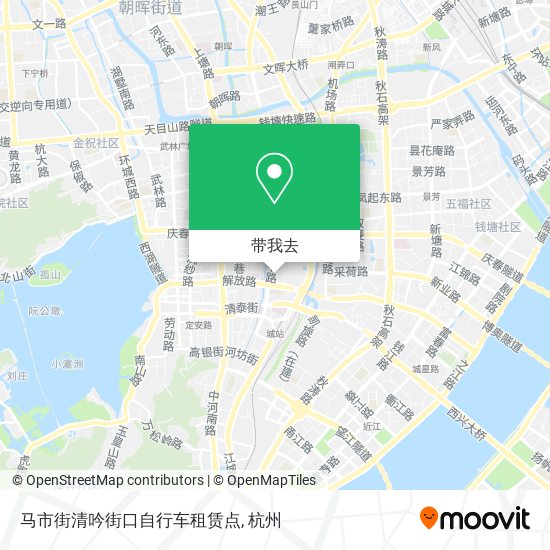马市街清吟街口自行车租赁点地图