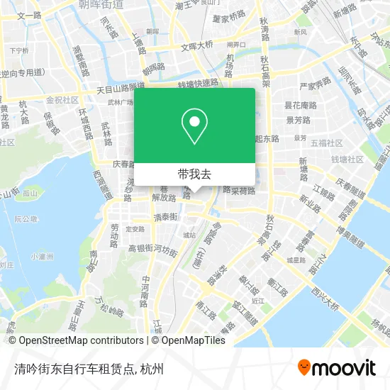 清吟街东自行车租赁点地图