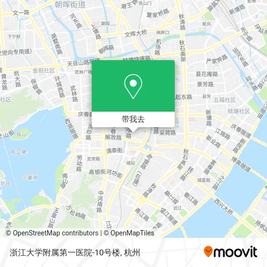 浙江大学附属第一医院-10号楼地图