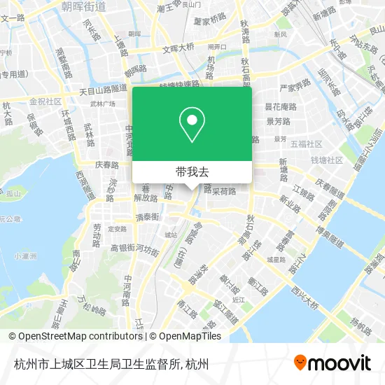 杭州市上城区卫生局卫生监督所地图
