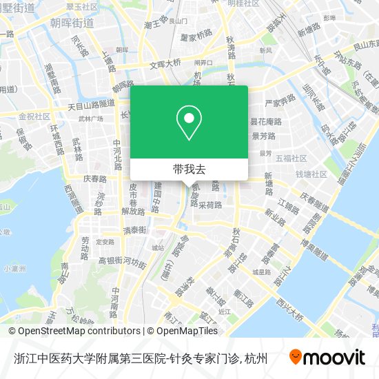 浙江中医药大学附属第三医院-针灸专家门诊地图