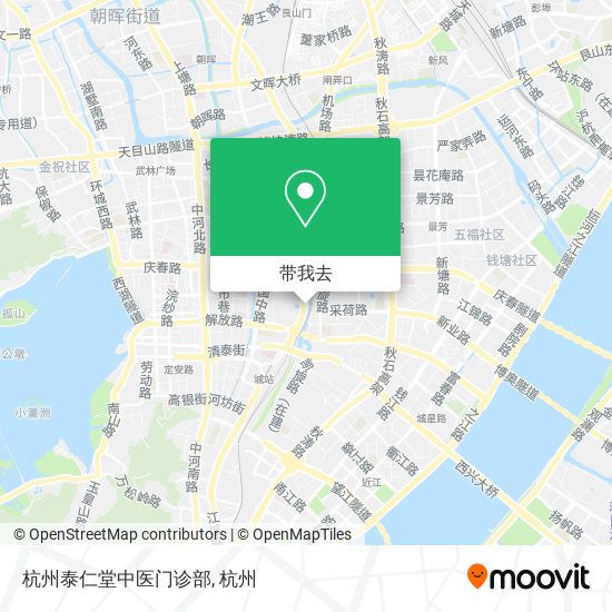 杭州泰仁堂中医门诊部地图