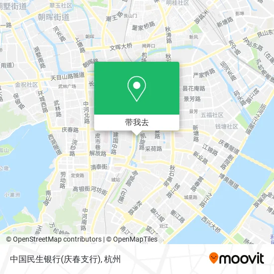 中国民生银行(庆春支行)地图