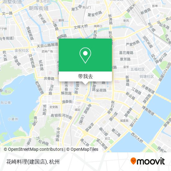 花崎料理(建国店)地图