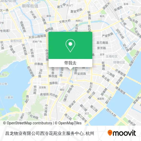 昌龙物业有限公司西泠花苑业主服务中心地图