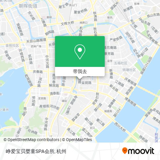 峥爱宝贝婴童SPA会所地图