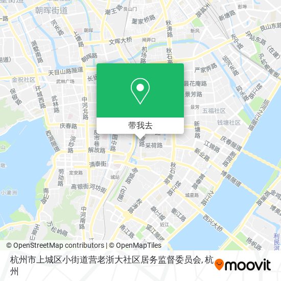 杭州市上城区小街道营老浙大社区居务监督委员会地图