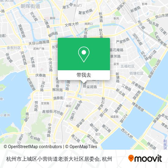 杭州市上城区小营街道老浙大社区居委会地图
