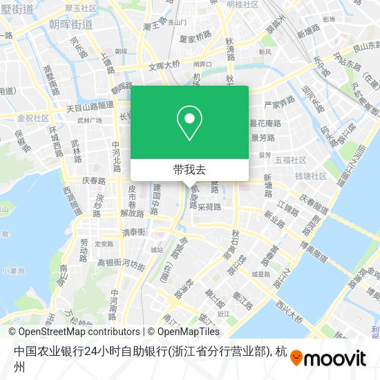 中国农业银行24小时自助银行(浙江省分行营业部)地图