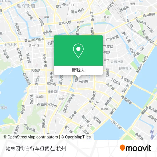 翰林园街自行车租赁点地图