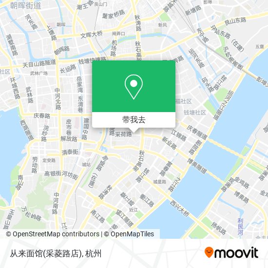 从来面馆(采菱路店)地图