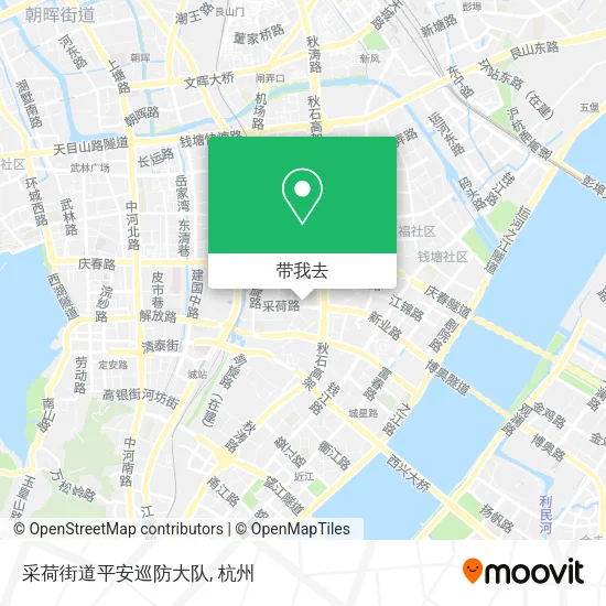 采荷街道平安巡防大队地图