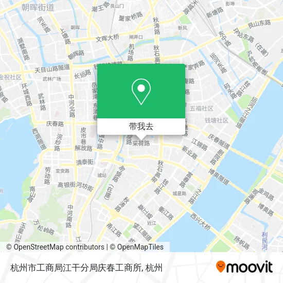 杭州市工商局江干分局庆春工商所地图