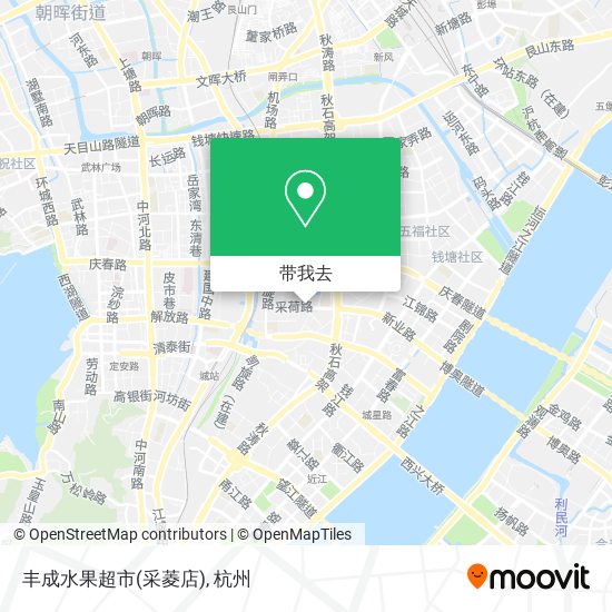 丰成水果超市(采菱店)地图