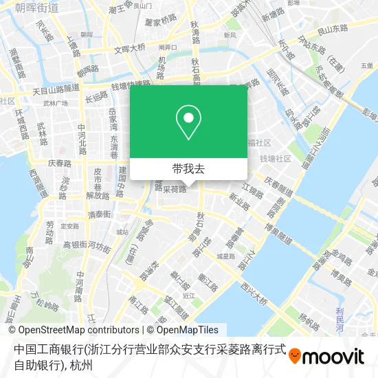 中国工商银行(浙江分行营业部众安支行采菱路离行式自助银行)地图