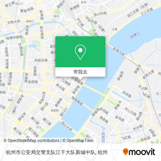 杭州市公安局交警支队江干大队新城中队地图