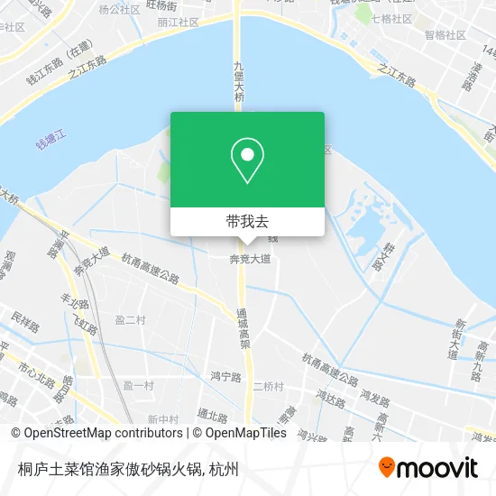 桐庐土菜馆渔家傲砂锅火锅地图