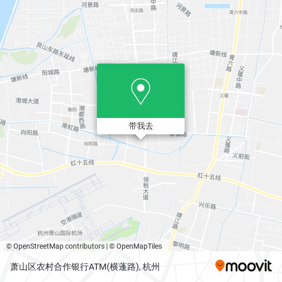 萧山区农村合作银行ATM(横蓬路)地图