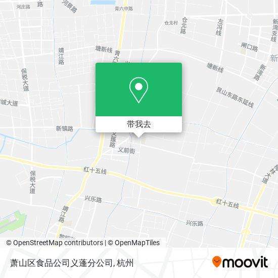 萧山区食品公司义蓬分公司地图
