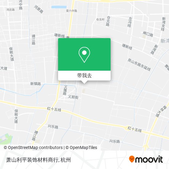 萧山利平装饰材料商行地图