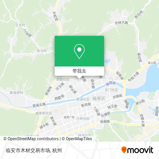 临安市木材交易市场地图