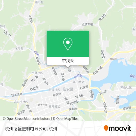 杭州德盛照明电器公司地图