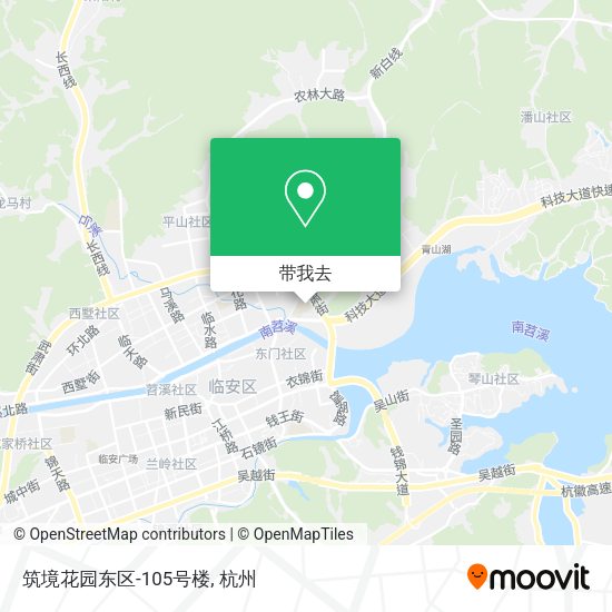 筑境花园东区-105号楼地图