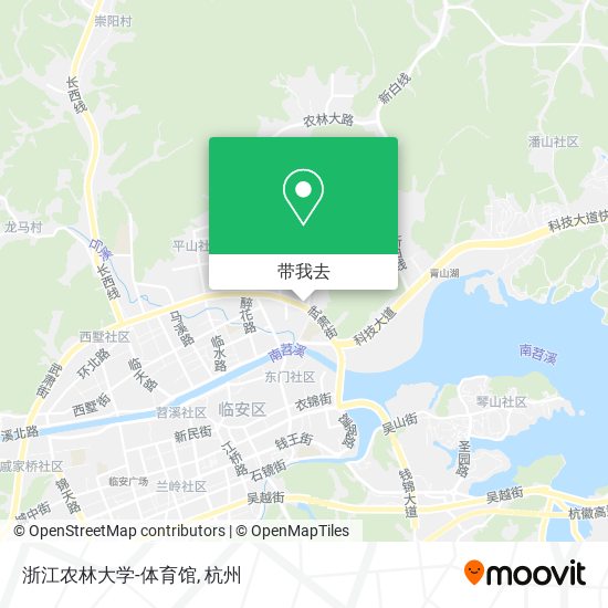 浙江农林大学-体育馆地图