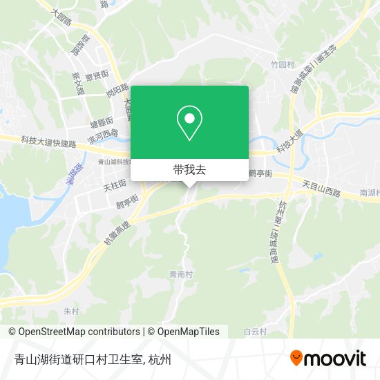 青山湖街道研口村卫生室地图