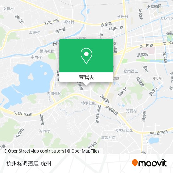 杭州格调酒店地图