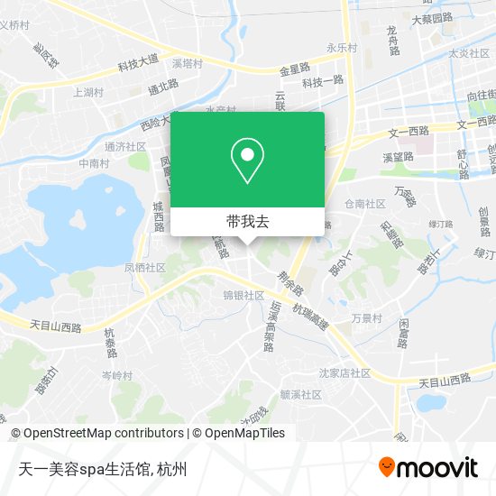 天一美容spa生活馆地图
