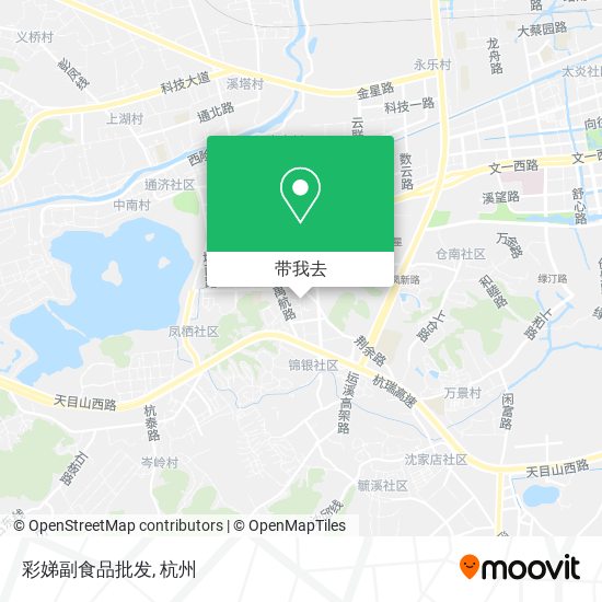 彩娣副食品批发地图