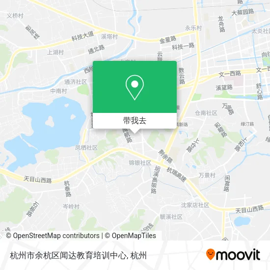 杭州市余杭区闻达教育培训中心地图