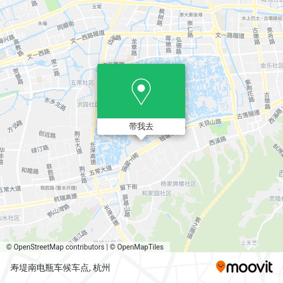 寿堤南电瓶车候车点地图
