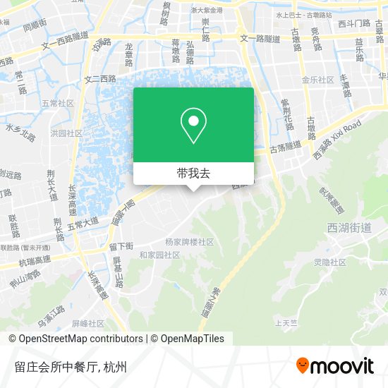 留庄会所中餐厅地图