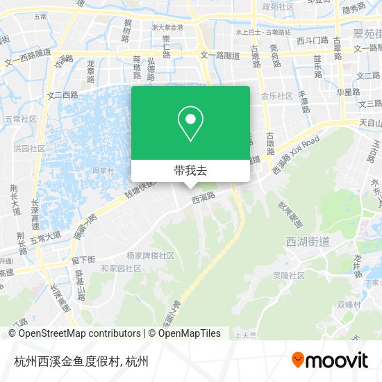 杭州西溪金鱼度假村地图