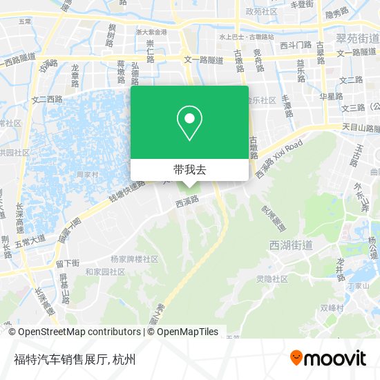 福特汽车销售展厅地图