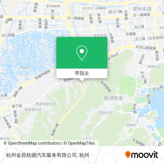 杭州金昌杭德汽车服务有限公司地图
