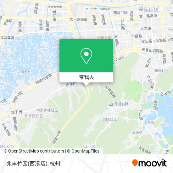 兆丰竹园(西溪店)地图