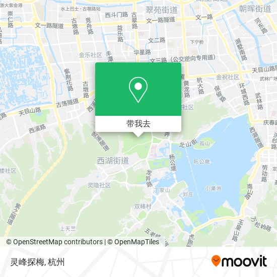 灵峰探梅地图
