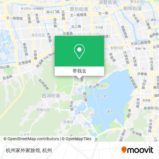 杭州家外家旅馆地图