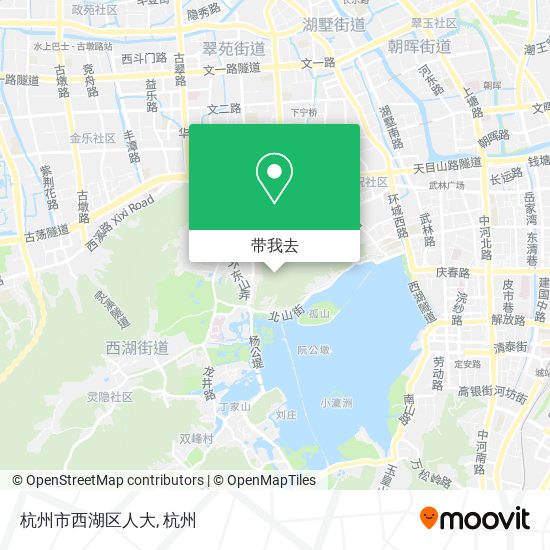 杭州市西湖区人大地图