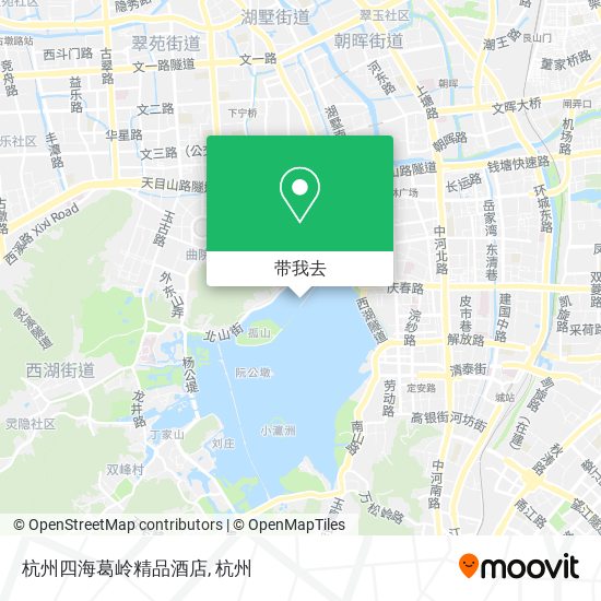 杭州四海葛岭精品酒店地图