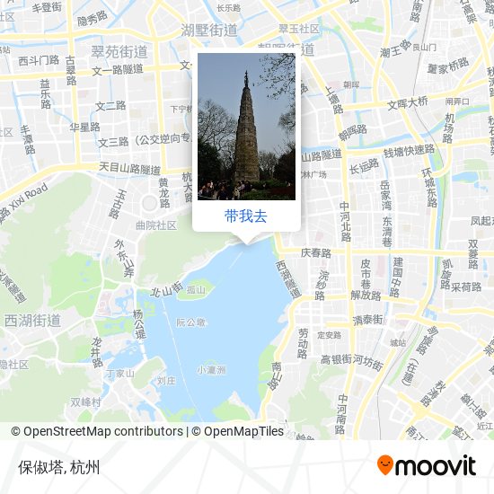 保俶塔地图
