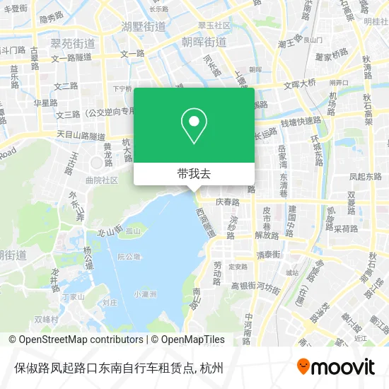 保俶路凤起路口东南自行车租赁点地图