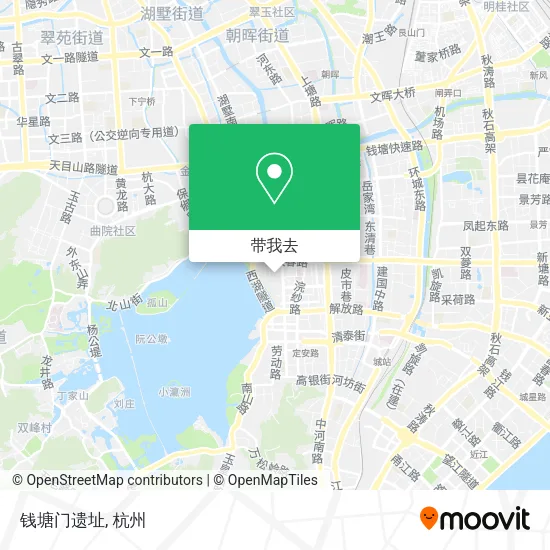 钱塘门遗址地图