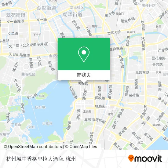杭州城中香格里拉大酒店地图