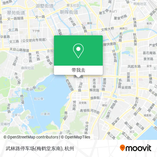武林路停车场(梅鹤堂东南)地图
